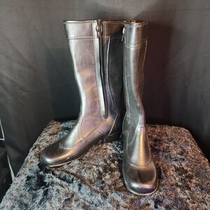 Vintage Waterproof Rubber Size 8 Fleece Lined Boots